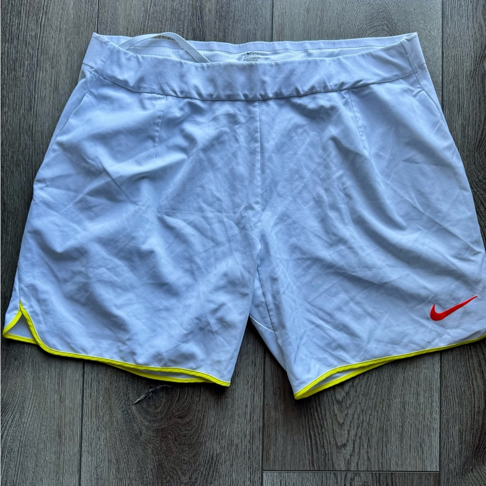 This is a pair of Nike Rafa Men's Dri-FIT ADV 7" Tennis Shorts.